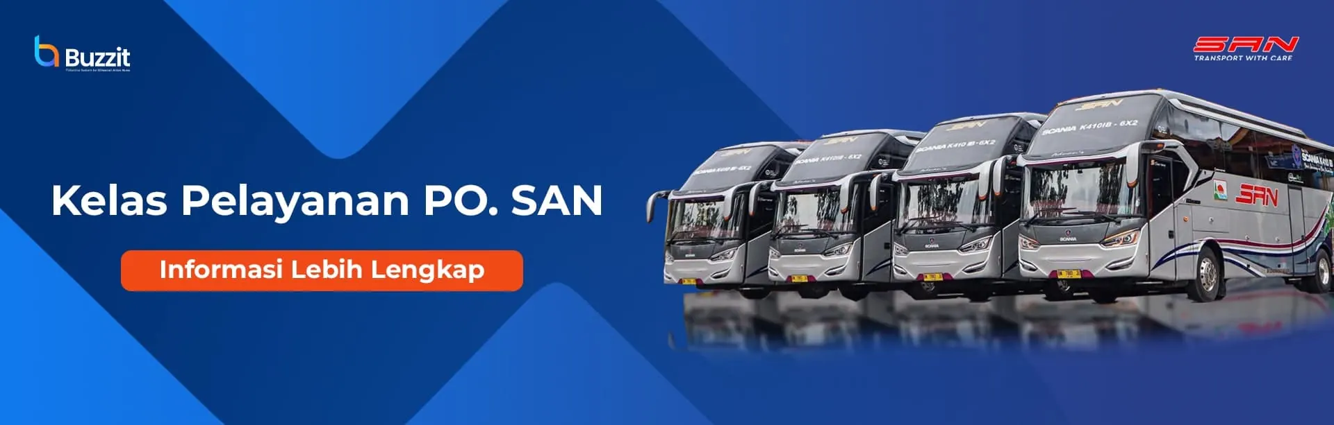 Kelas pelayanan bus PO. SAN